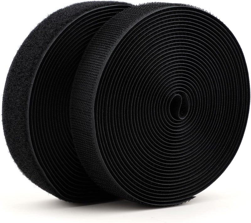 SICCOMA Sew on Hook and Loop Tape 1.5 Inch Wide,16.4 Feet Non-Adhesive Back Sewing Hook and Loop Strips Sewing Fastener Fabric Fastener Non Adhesive Interlocking Tape - Image 1
